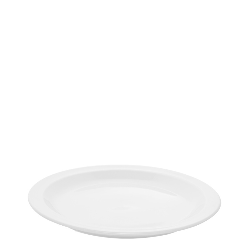 Assiette plate à bord 24 cm – Tosca blanc