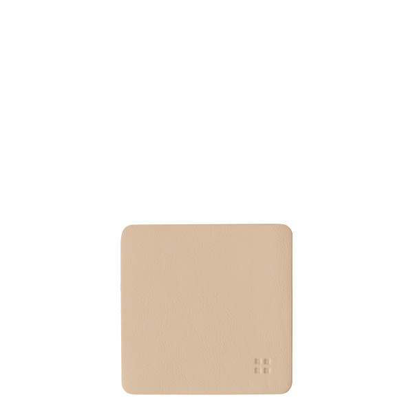 Dessous de verre carrés en PVC naturel 10x10 cm - Elements Ambiente