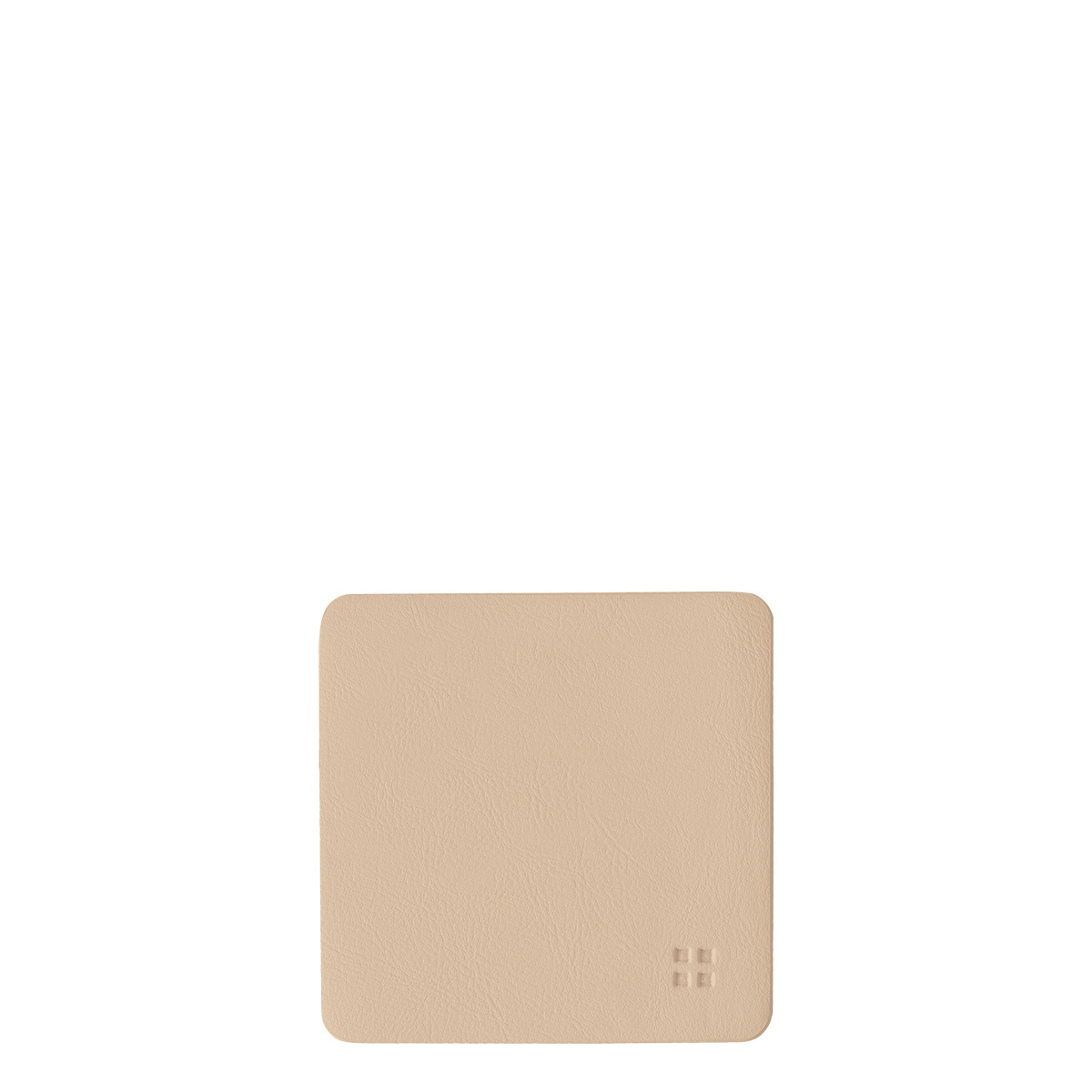 Dessous de verre carrés en PVC naturel 10x10 cm - Elements Ambiente