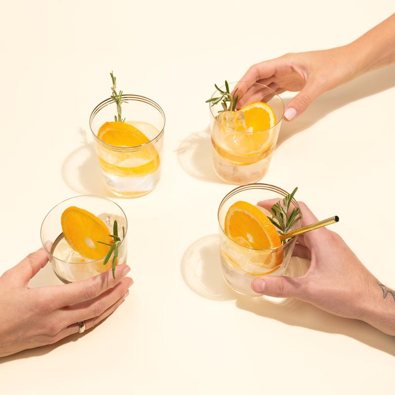Tumbler 440 ml avec bande dorées Set - 21st Century Verre Lunasol
