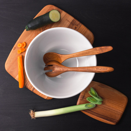 Cuillère à salade Teak 30,5 x 6,8 x 1,9 cm - GAYA Wooden