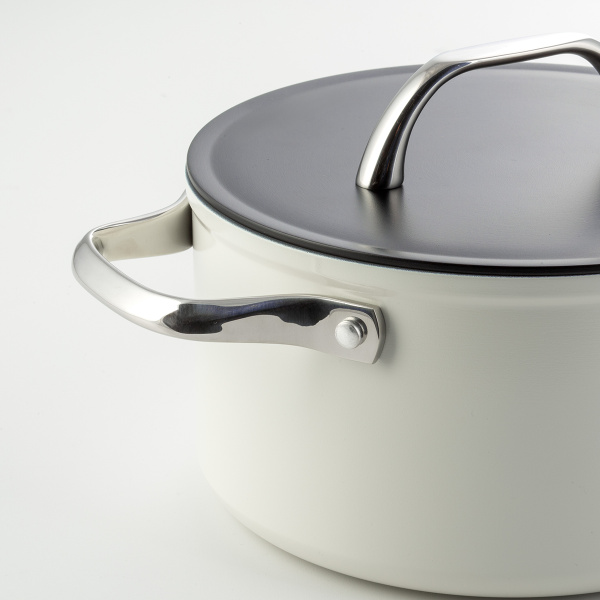 Faitout avec revêtement en titane crème Ø 24 cm - Saturn Terra Lunasol