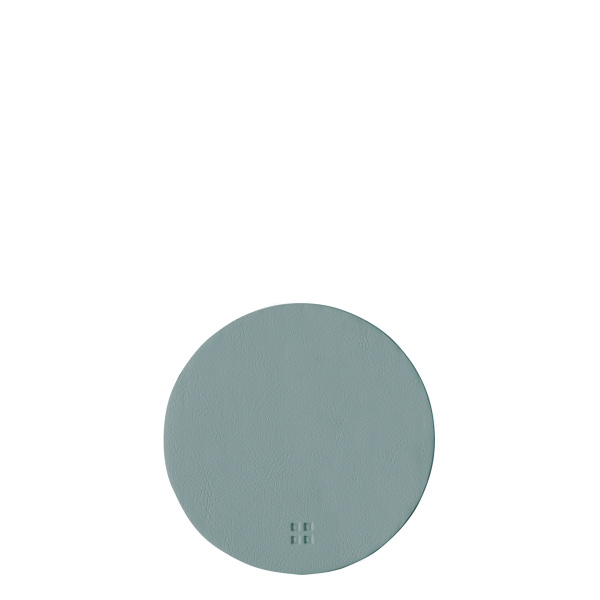 Dessous de verre rond en PVC bleu clair ø 11 cm - Elements Ambiente