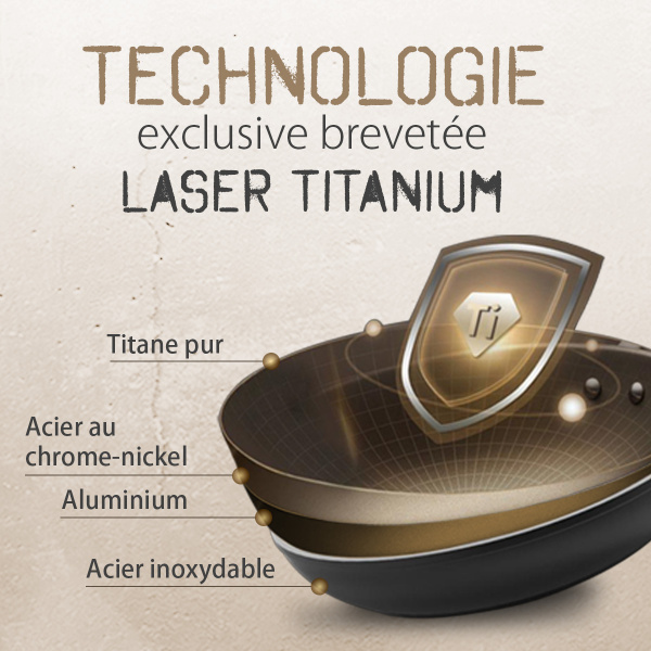 Faitout avec revêtement en titane crème Ø 24 cm - Saturn Terra Lunasol