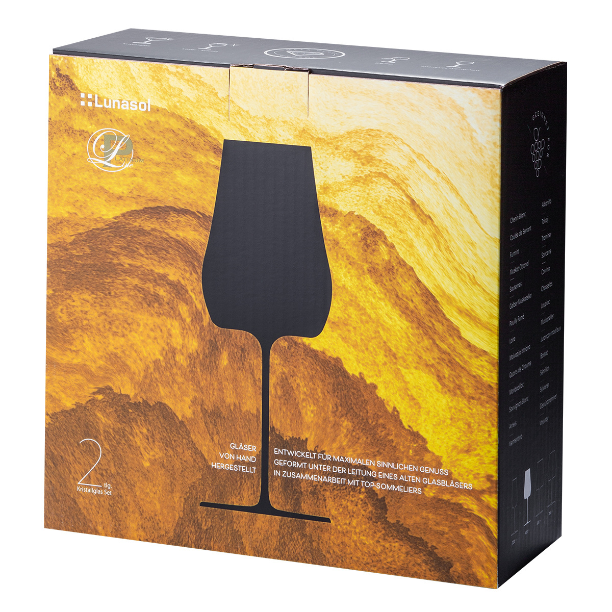 Verre universel 400 ml - Lot de 2 - Green Wave Glas Lunasol