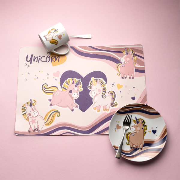 Set de table enfant Unicorn 45 × 32 cm – KIDS WORLD
