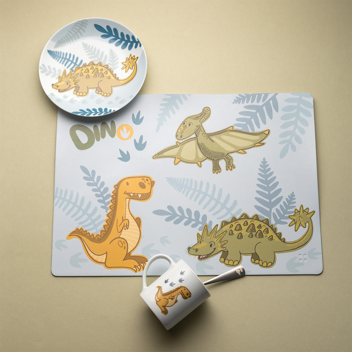 Set de table enfant Dino 45 × 32 cm – KIDS WORLD