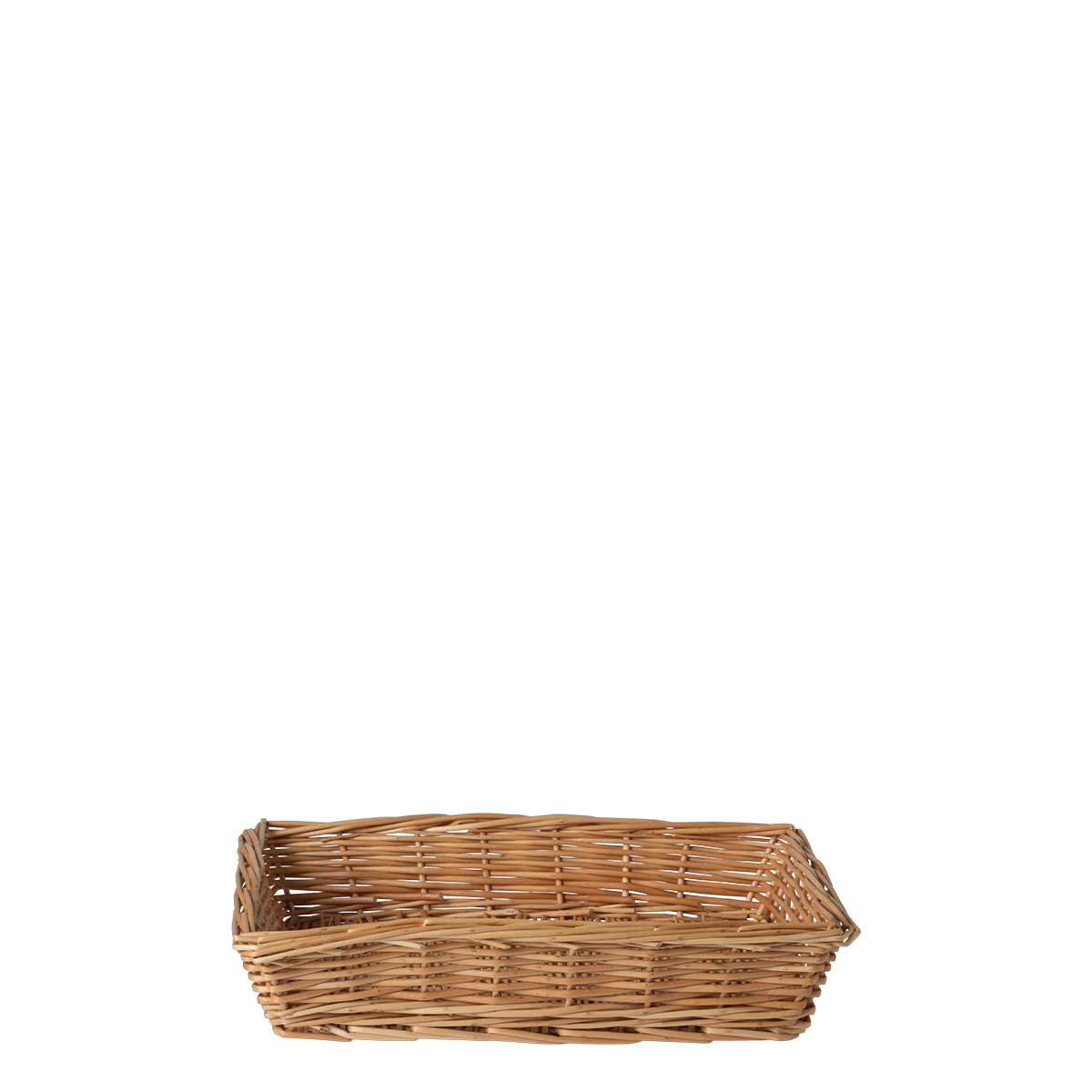Corbeille à pain carrée en osier 34 × 25 × 6,6 cm — Flow Wicker