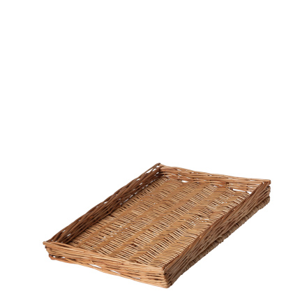 Corbeille rectangulaire en osier pour le pain 40 × 30 × 4 cm — Flow Wicker