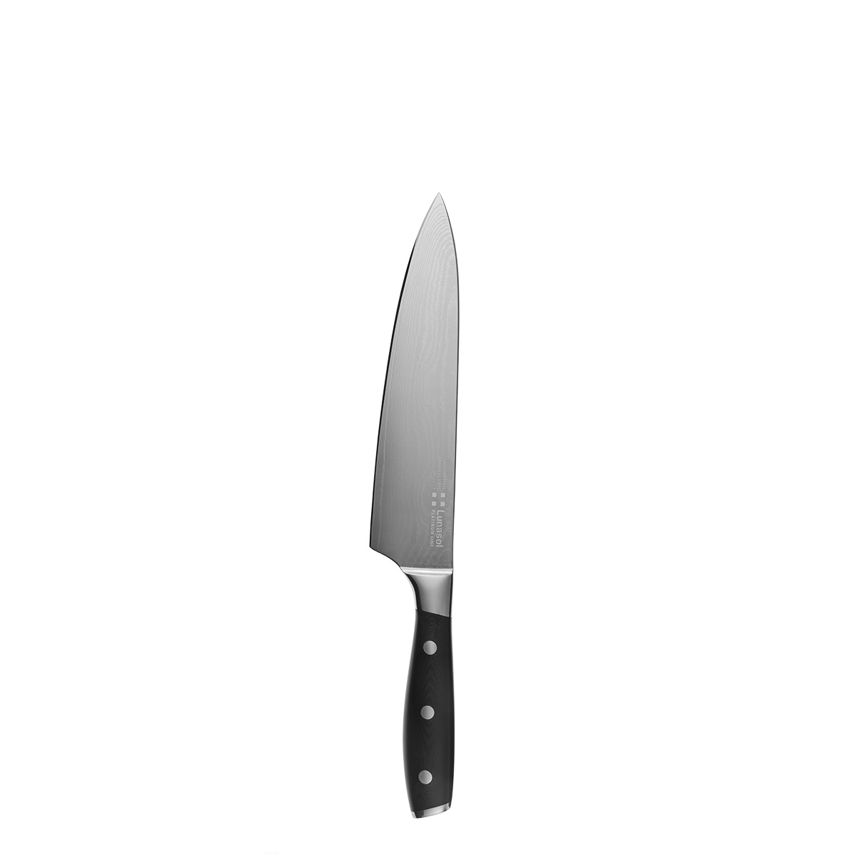 Couteau de cuisine en acier damassé 20 cm - Platinum