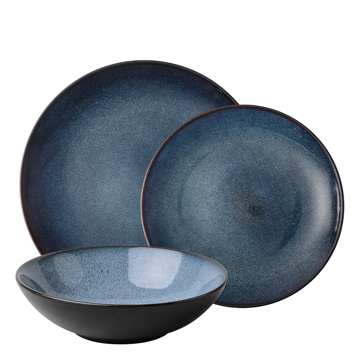 Service en porcelaine 12 pièces | Gaya Atelier Night Sky