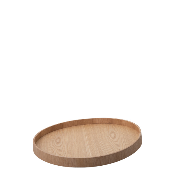Plateau rond Ø 40 cm, H : 3.5 cm – Elements Wood frêne