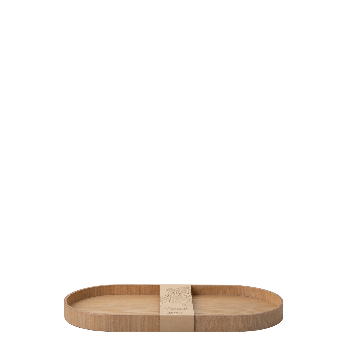 Plateau ovale 40 x 20 x 3 cm – Elements Wood frêne
