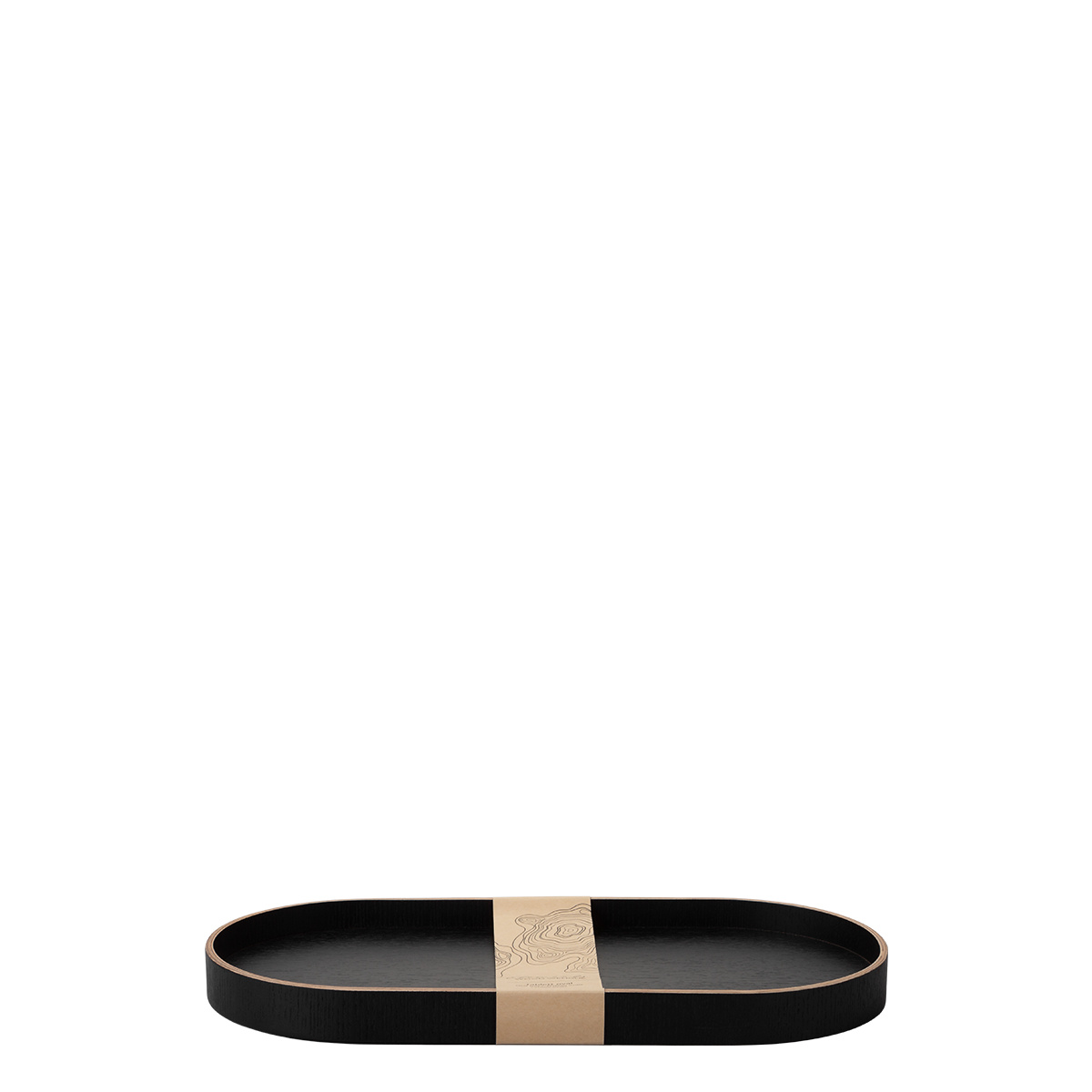 Plateau ovale 40 x 20 x 3 cm – Elements Wood Wengue