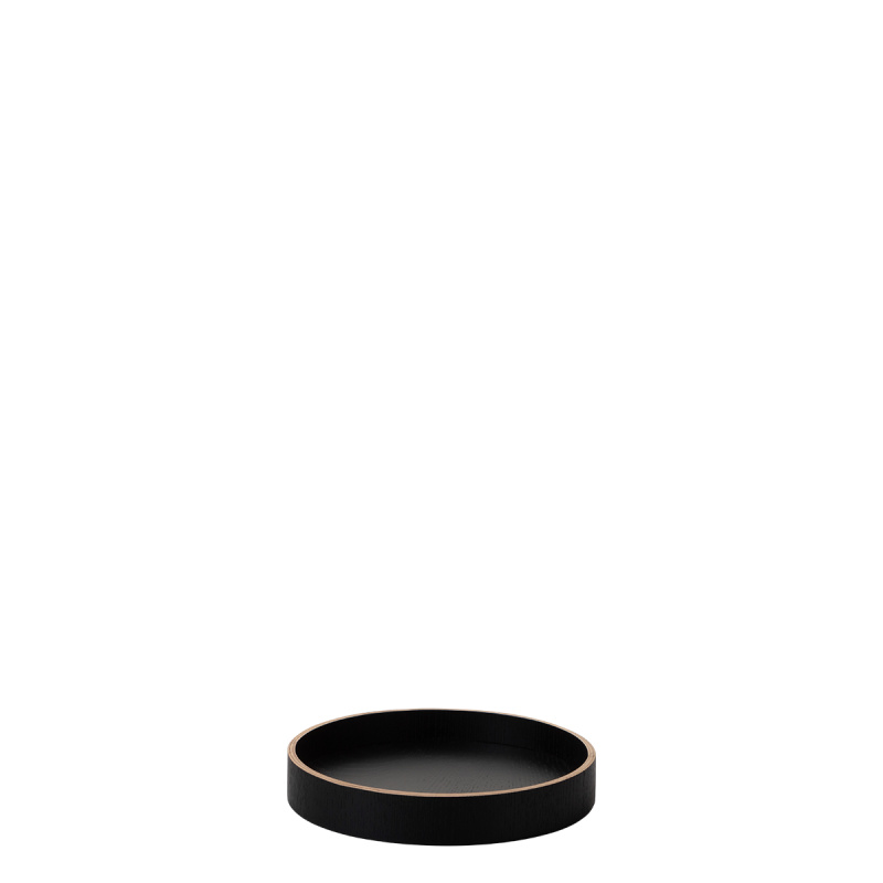 Plateau rond Ø 22 cm, H : 3.5 cm – Elements Wood Wengue