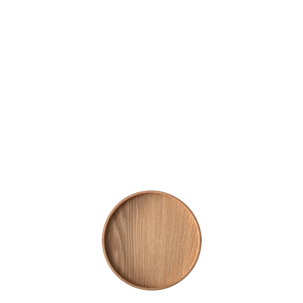 Plateau rond Ø 22 cm, H : 3.5 cm – Elements Wood frêne
