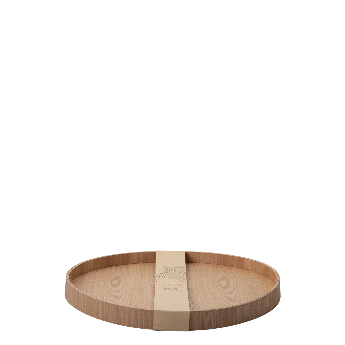 Plateau rond Ø 40 cm, H : 3.5 cm – Elements Wood frêne