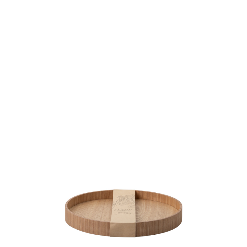Plateau rond Ø 30 cm, H : 3.5 cm – Elements Wood frêne