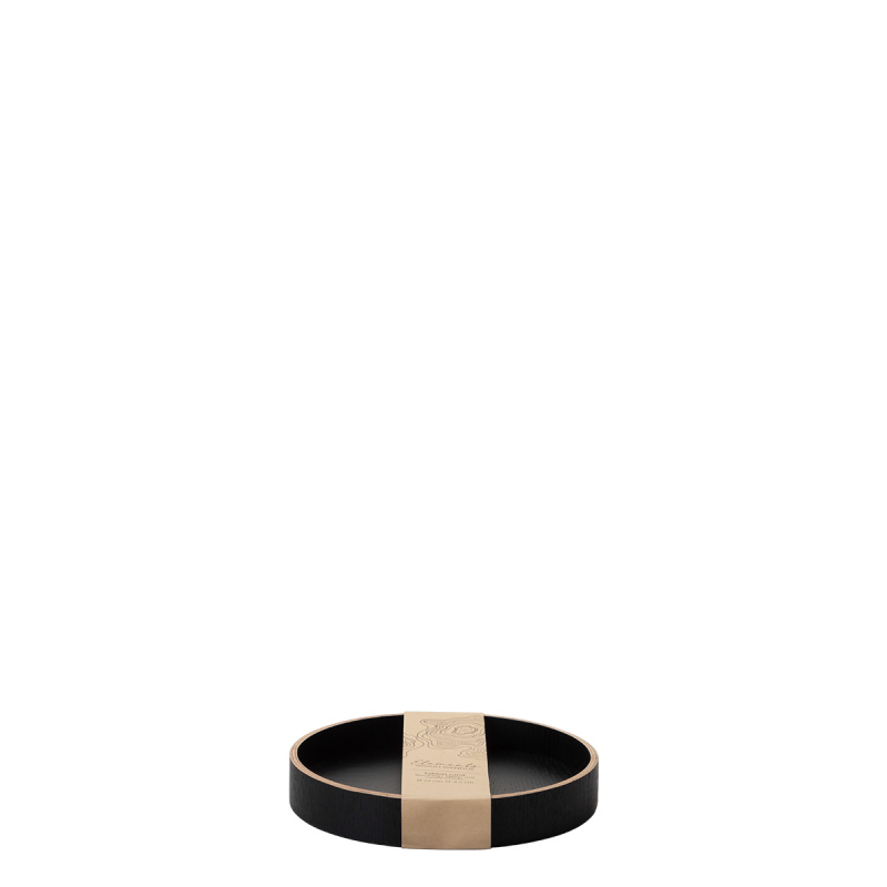 Plateau rond Ø 22 cm, H : 3.5 cm – Elements Wood Wengue
