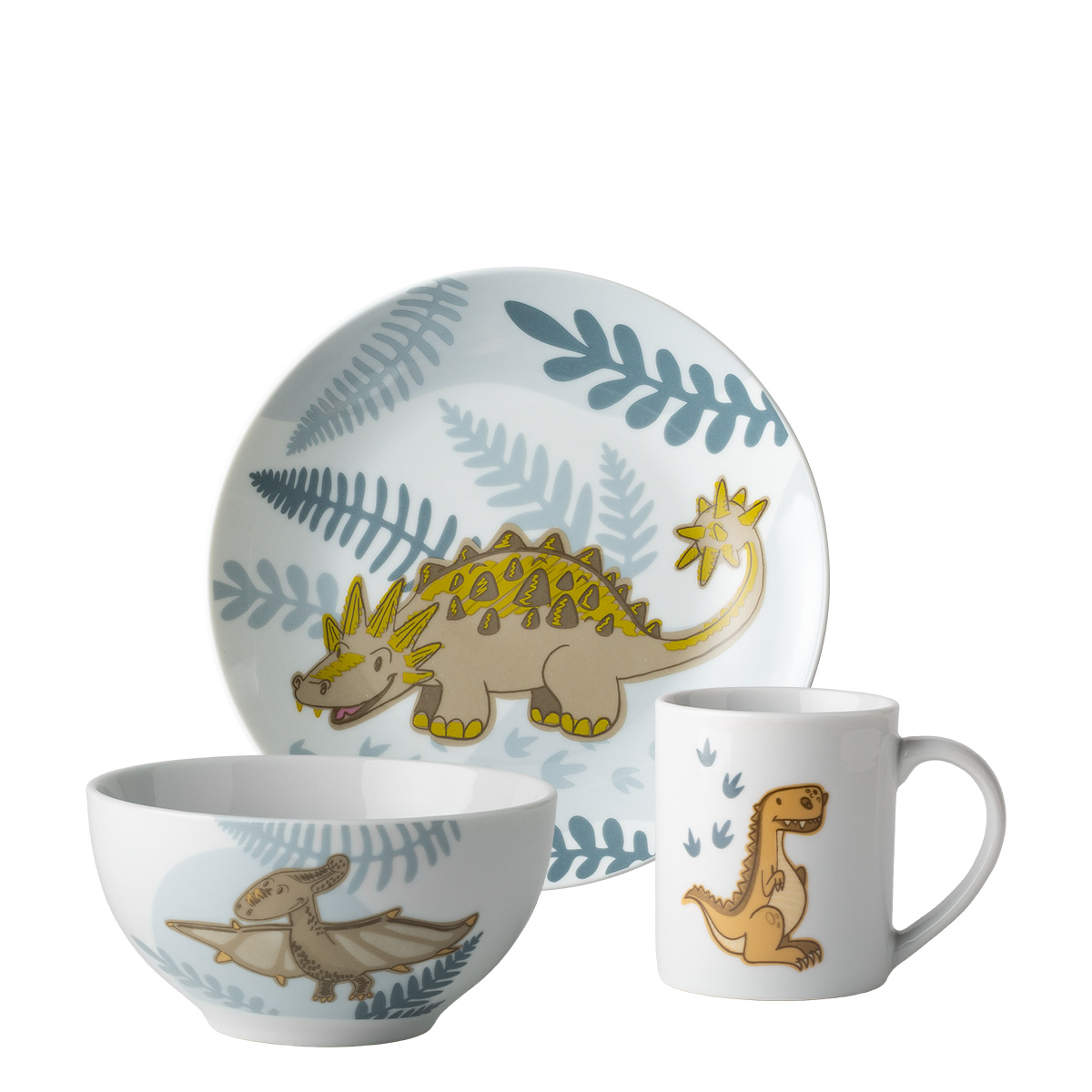 Set en porcelaine pour enfants Dino 3 pcs – KIDS WORLD