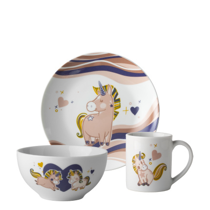Set en porcelaine pour enfants Unicorn 3 pcs – KIDS WORLD