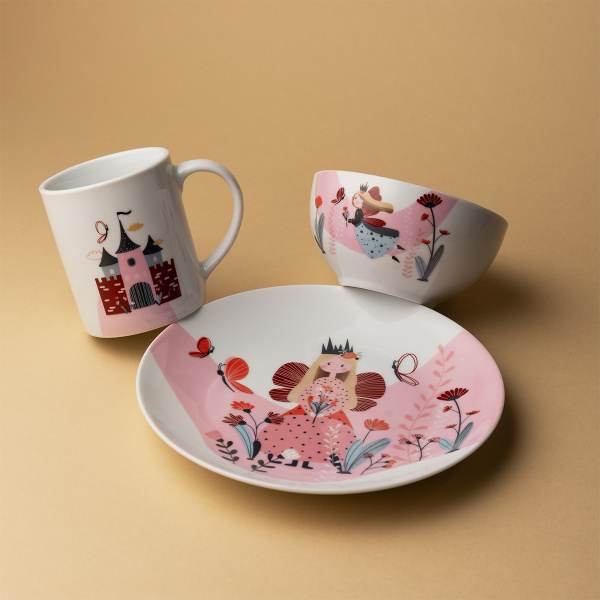 Set en porcelaine pour enfants Princess 3 pcs – KIDS WORLD