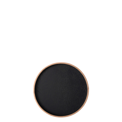 Plateau rond Ø 22 cm, H : 3.5 cm – Elements Wood Wengue