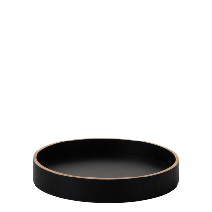 Plateau rond Ø 22 cm, H : 3.5 cm – Elements Wood Wengue