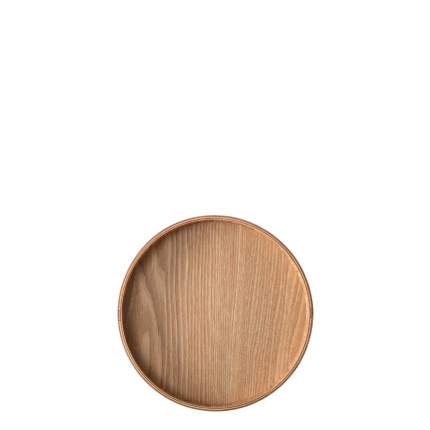 Plateau rond Ø 22 cm, H : 3.5 cm – Elements Wood frêne