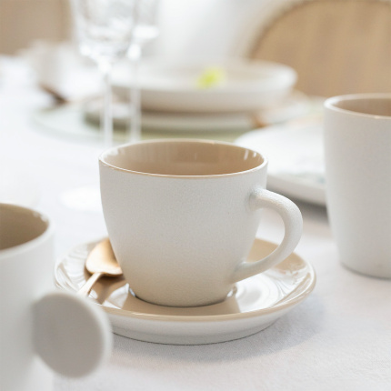 Soucoupe à café 14,5 cm — Fine Dining Ash Frosty