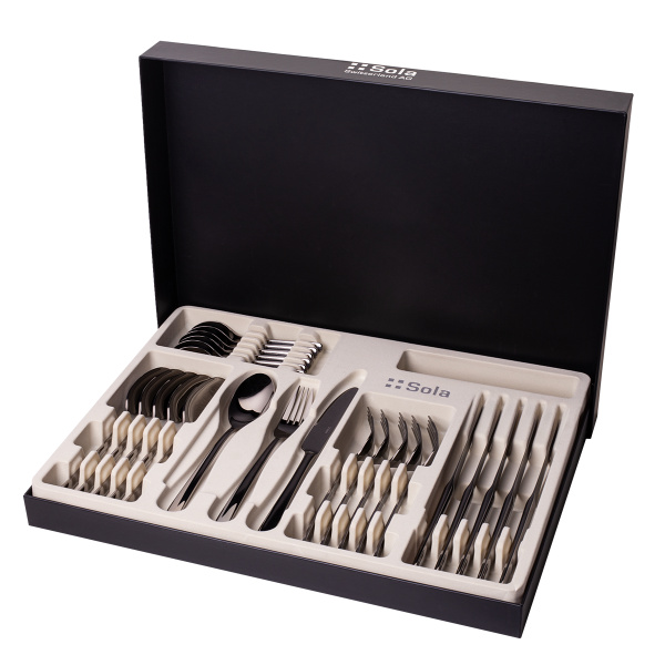 Set de couverts 24 pcs – Salamanca PVD gris