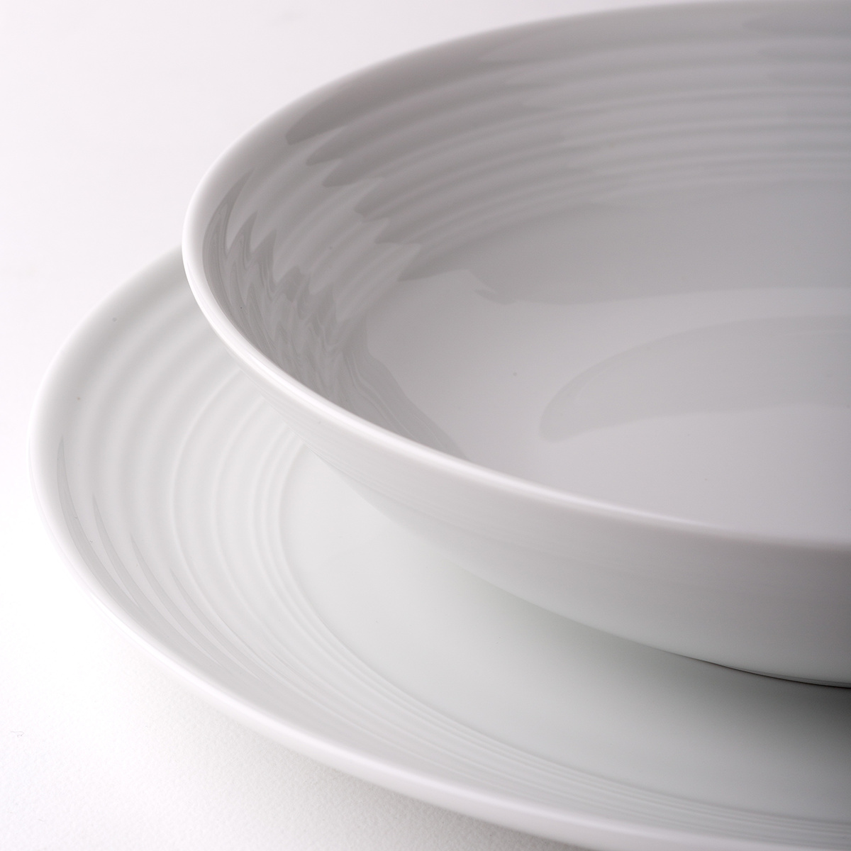 Assiette creuse Coupe classic Deco 22 cm lot de 6 pcs – UNIVERS blanc