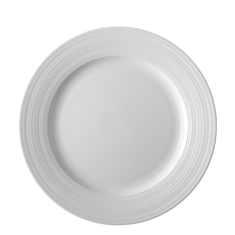 Assiette plate Deco 29 cm set 6 pièces — Univers blanc