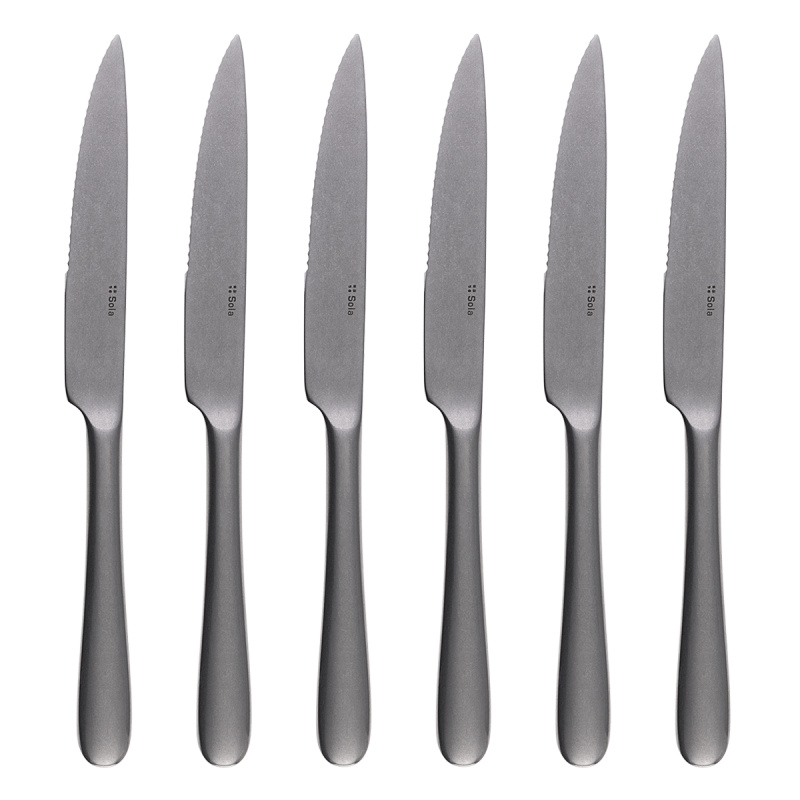 Set de couteaux à steak 6 pièces — Alpha Stone Wash