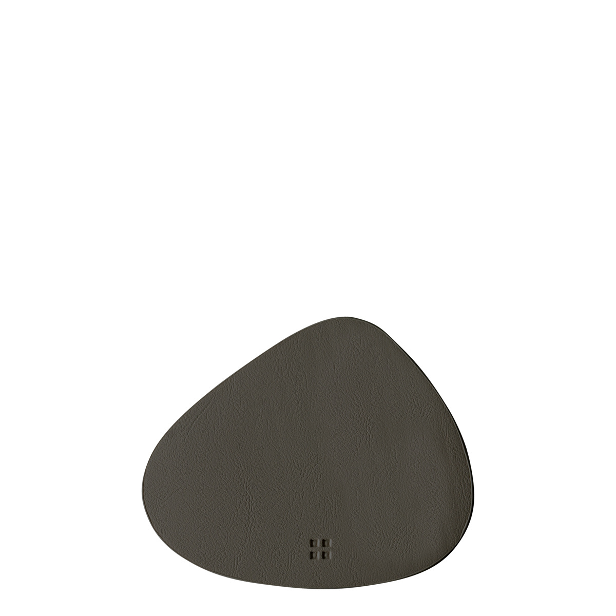 Dessous de verre triangle en PVC anthracite 14 x 11,5 cm - Elements Ambiente