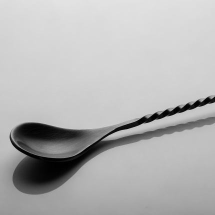 Cuillère à mélange PVD noir mat 28 cm – Basic Bar