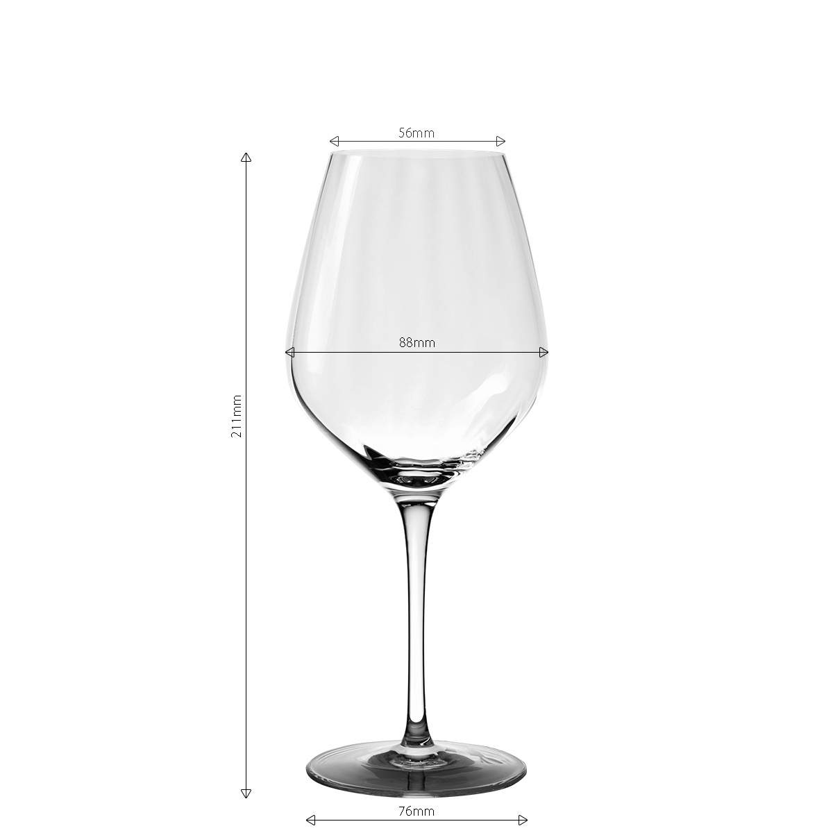 Verres à vin blanc 430 ml lot de 6 - Optima Line Glas Lunasol