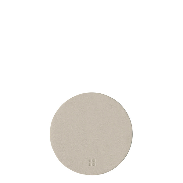 Dessous de verre rond en PVC sable ø 11 cm - Elements Ambiente