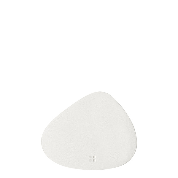 Dessous de verre triangle en PVC blanc 14 x 11,5 cm - Elements Ambiente