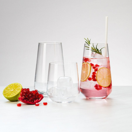 Verres Tumbler 500 ml set de 4 - Century Glas Lunasol META Glass
