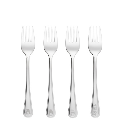 Set de 4 fourchettes à dessert avec gravure laser de Pâques - Roma