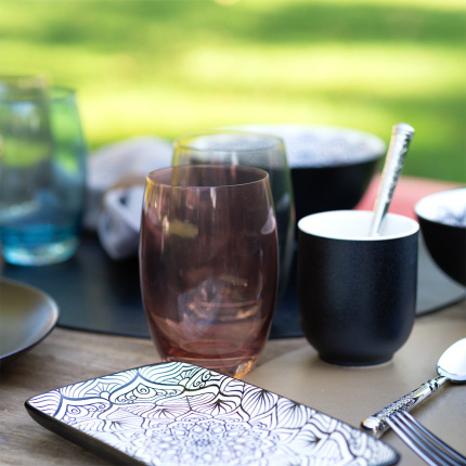 Verres Tumbler burgundy 460 ml 6 pcs - Optima Glas Lunasol