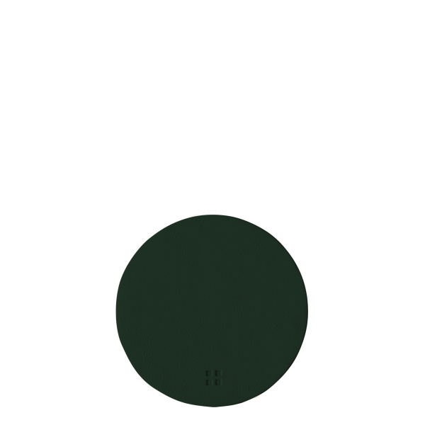 Dessous de verre rond en PVC vert ø 11 cm - Elements Ambiente