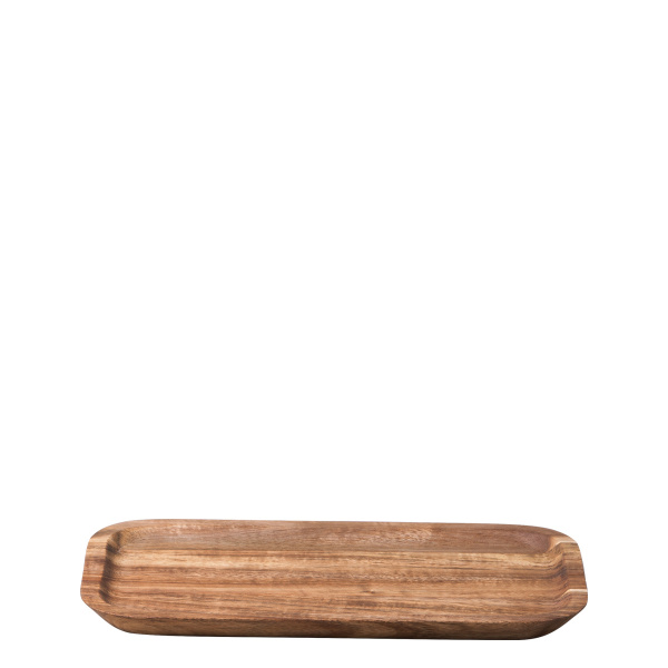 Plateau rectangulaire moyen Acacia 25 x 14 cm - FLOW Wooden