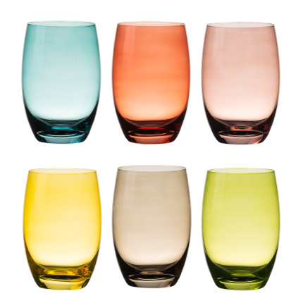 Verres Tumbler colorés 460 ml 6 pcs — Optima Glas Lunasol
