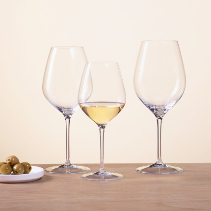 Verres à vin blanc 430 ml lot de 6 - Optima Glas Lunasol