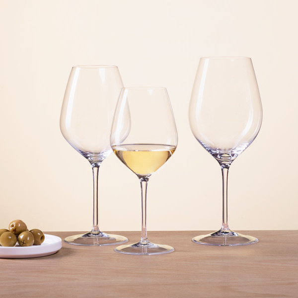 Verres à vin blanc 430 ml lot de 6 - Optima Glas Lunasol