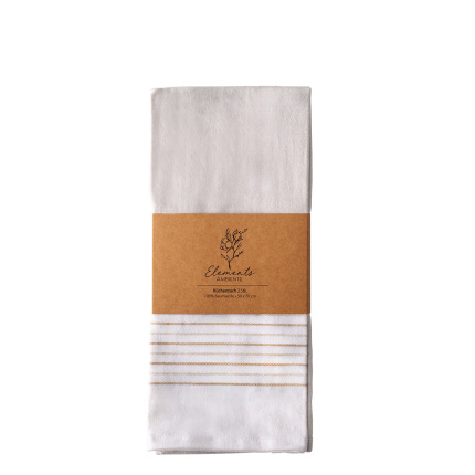 Torchons de cuisine naturels 50 x 70 cm 2 pcs – Elements Ambiente