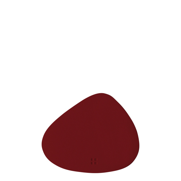 Dessous de verre triangle en PVC bordeaux 14 x 11,5 cm - Elements Ambiente