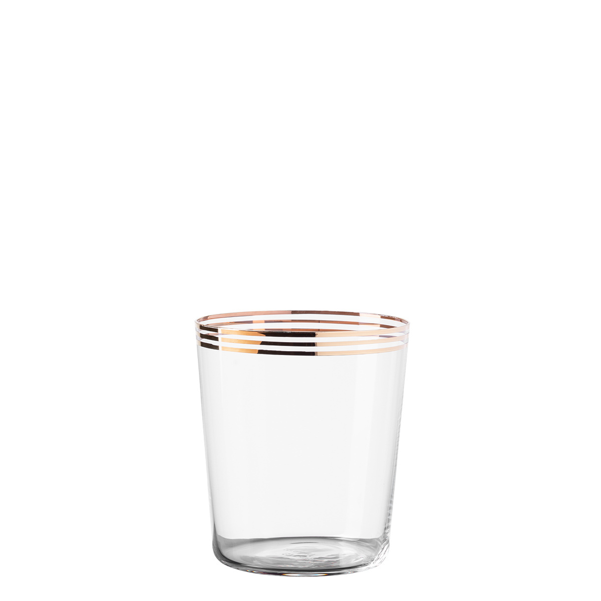 Verres Tumbler à trois bandes dorées 440 ml lot de 6 - 21st Century Glas